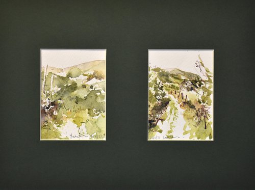 "the paths we take" -Landscape Watercolour Study No 2 by Ian McKay