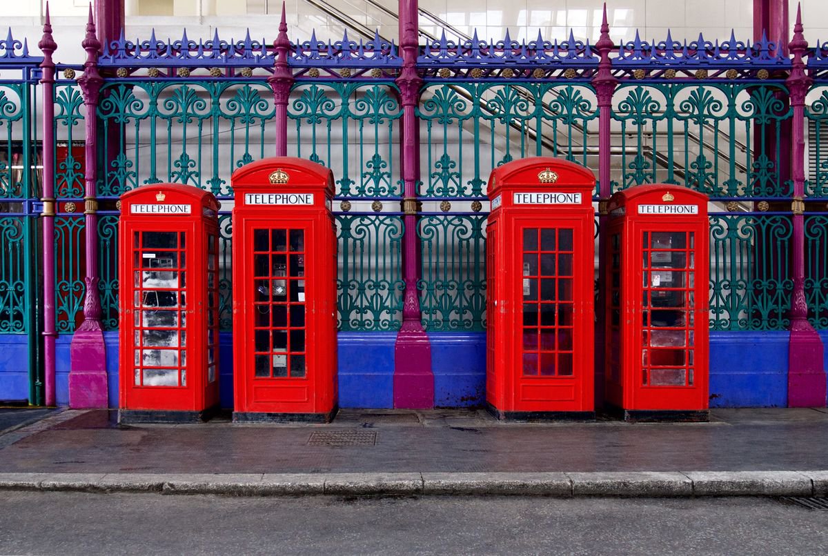 Red Phone Boxes by Vincent Abbey