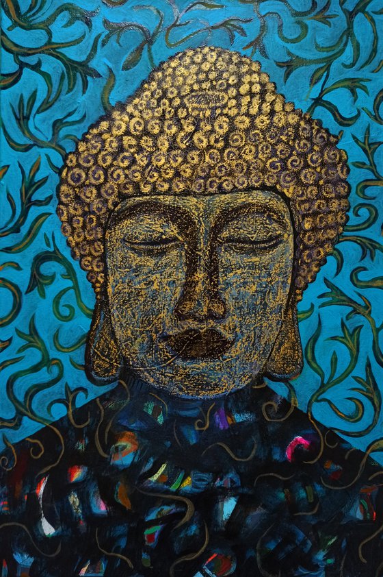 Buddha with Leaves