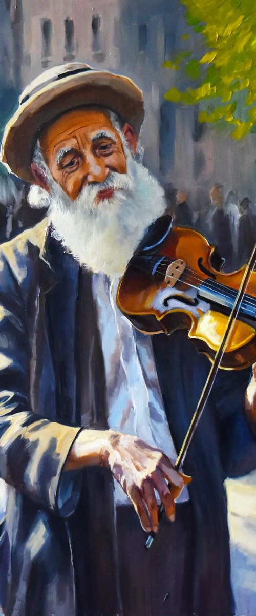 The old violin player by Serghei Ghetiu