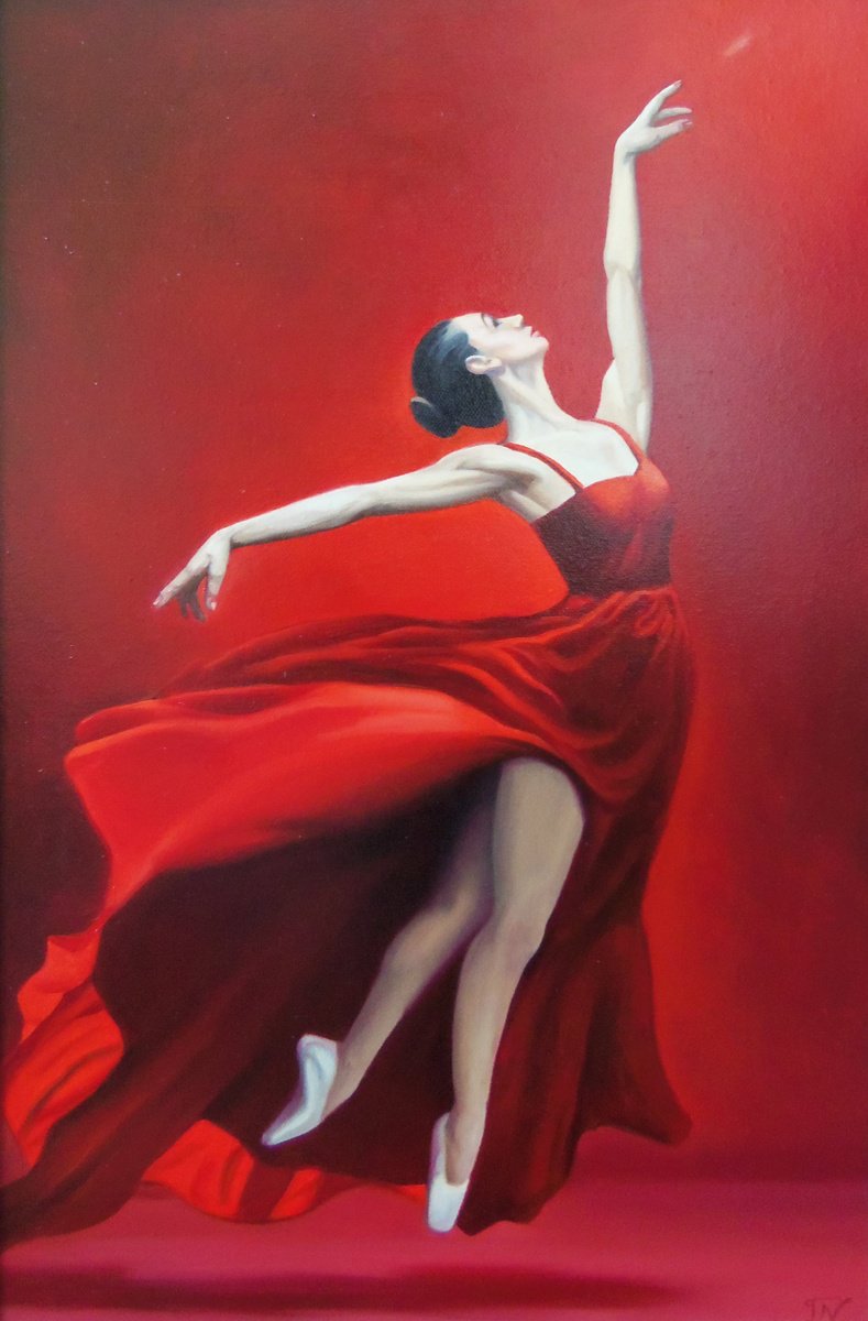 Ballerina-7 (70x50cm, oil/canvas, ready to hang) by Artush Voskanian