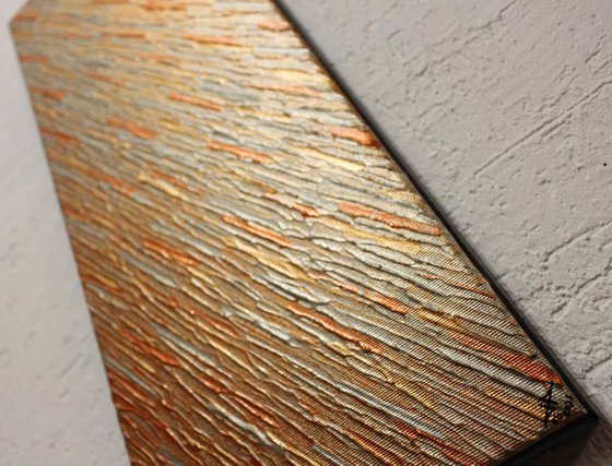 Tin gold copper knife texture