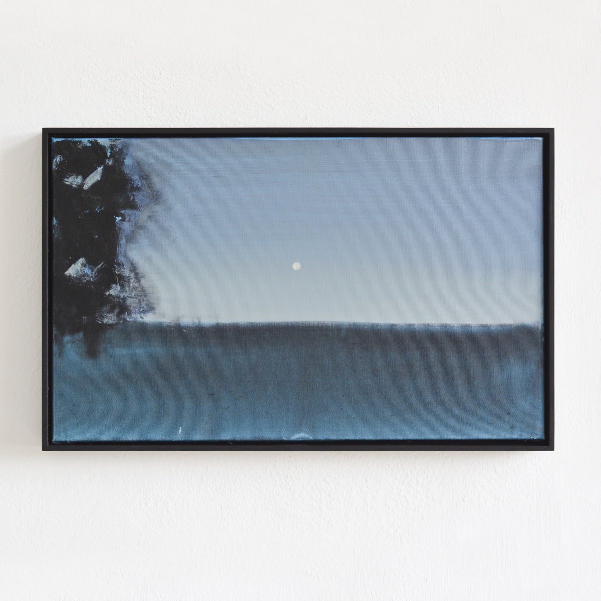 Impressionistic Landscape Acrylic Painting By Igor Nekraha, 20 X 13, Evening Blues, Original Artwork