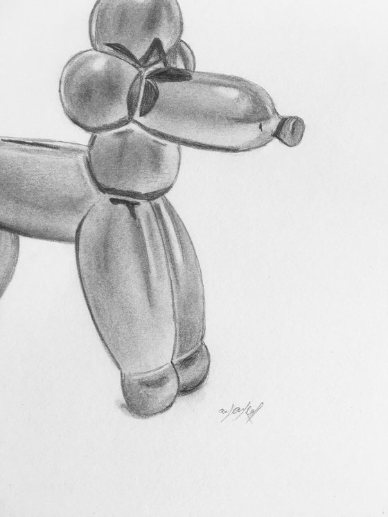 Poodle balloon dog