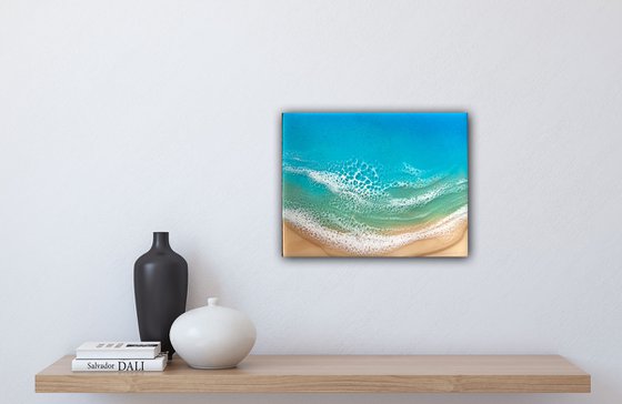 Calm Waters White Sand Beach Ocean Painting