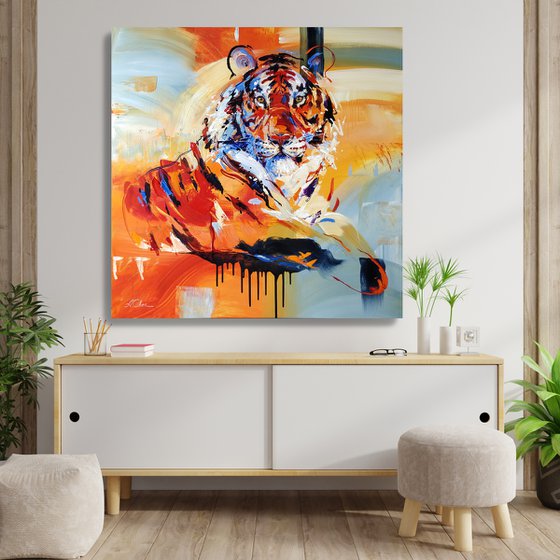 TIGER #2 | 100 x 100cm