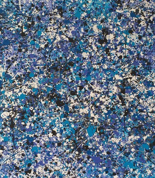 Abstract acrylic painting by M.Y. by Max Yaskin