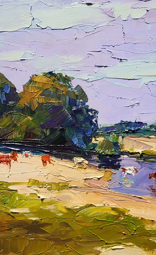 Near the Summer River by Boris Serdyuk