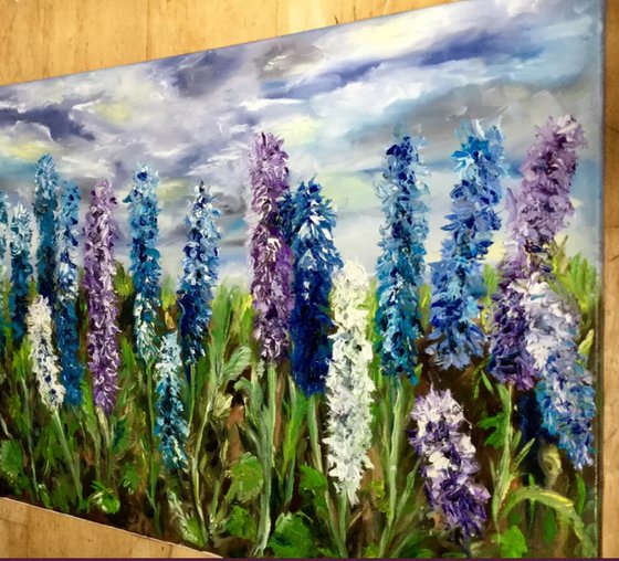 Delphiniums  in Regents Park