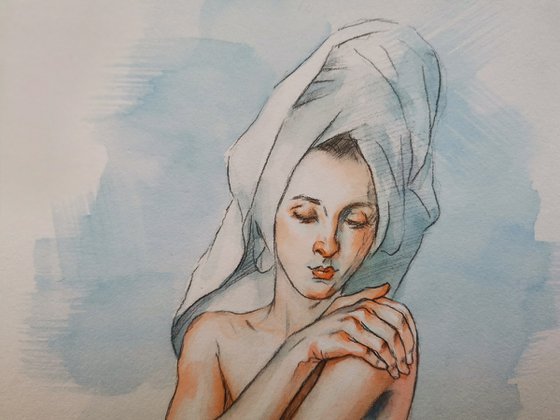 Bathing woman 2