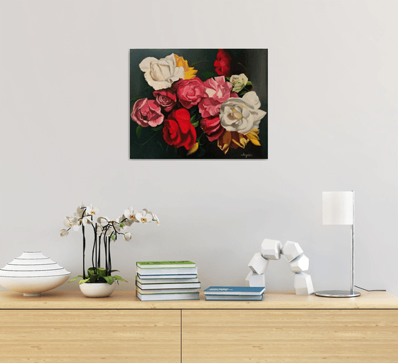 Fantasy of peonies- flowers - still life - home decor