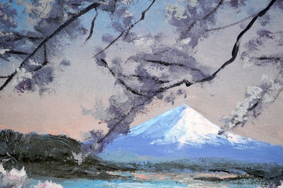 Mt. Fuji & Cherry Blossoms, Kawaguchiko