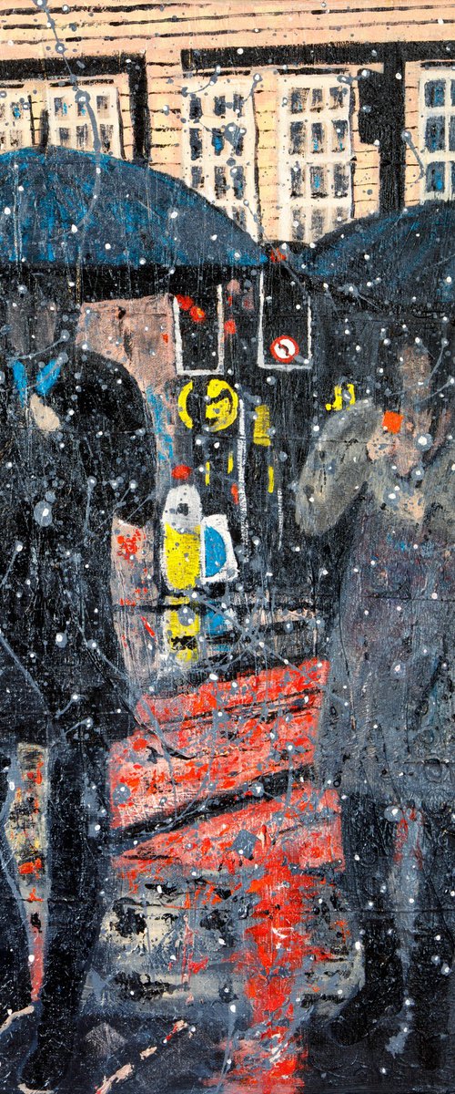 Rain Turning to Snow, London 2023 by Phil Smith