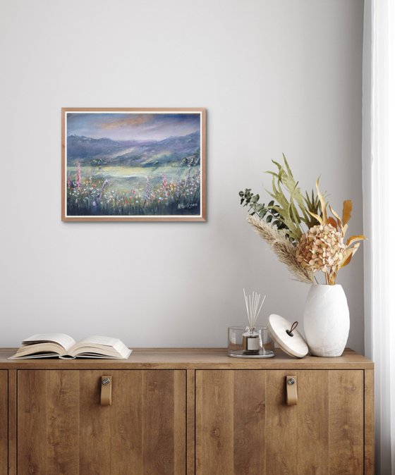 Wildflower View Oil Painting