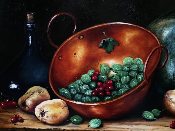 "The still life with gooseberry"