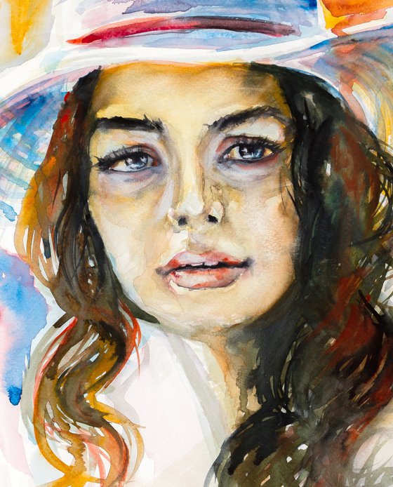 Girl with hat