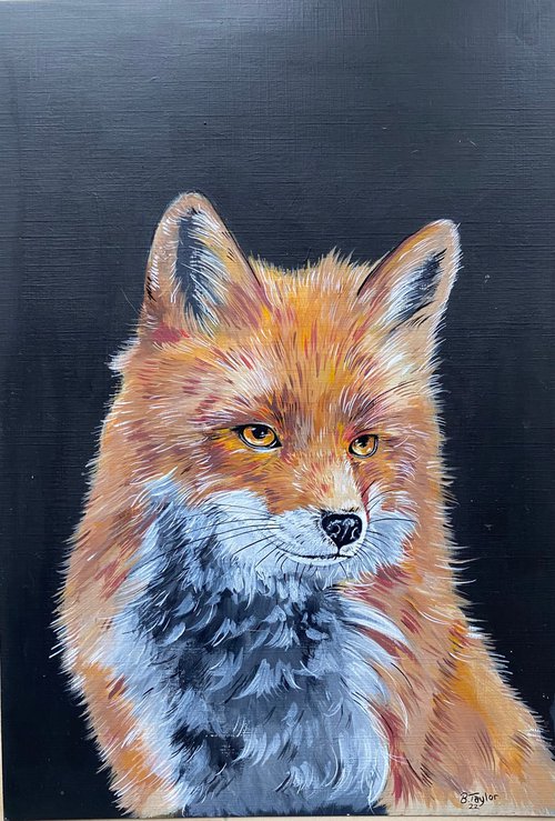 Fox painting by Bethany Taylor