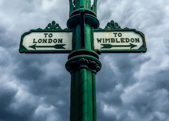 LONDON CLOSE-UP NO:7  LONDON < > WIMBLEDON (Limited edition  1/20) 12"X16"