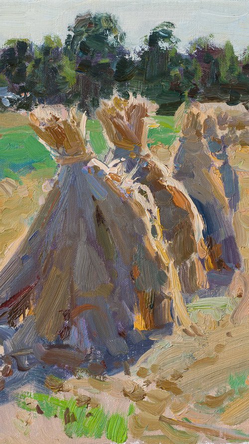 Haystacks by Alexey Pleshkov