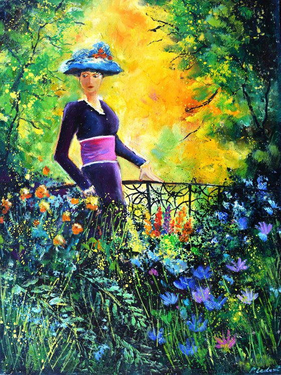 Walking in the garden