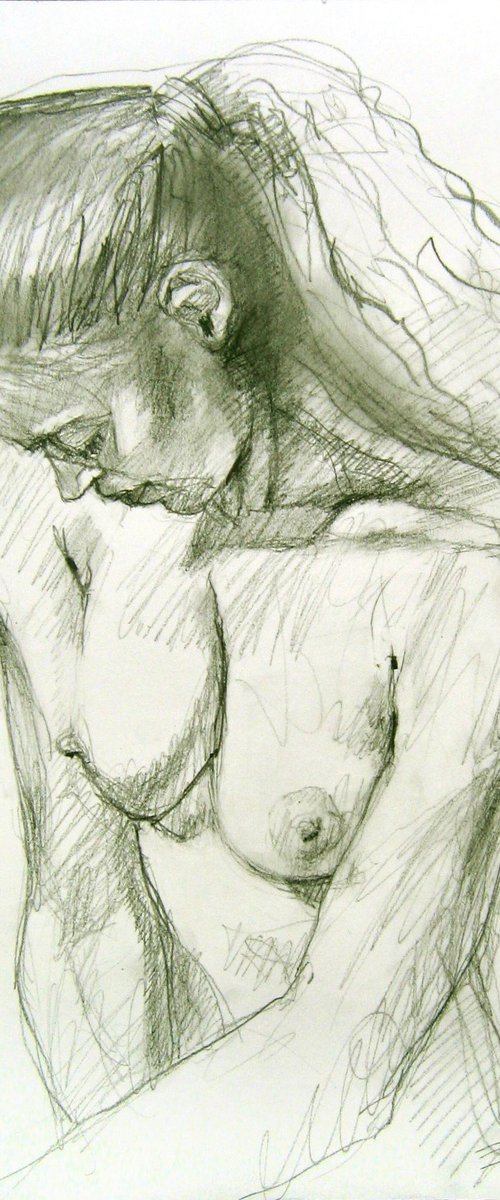Nude study by Goran Žigolić Watercolors