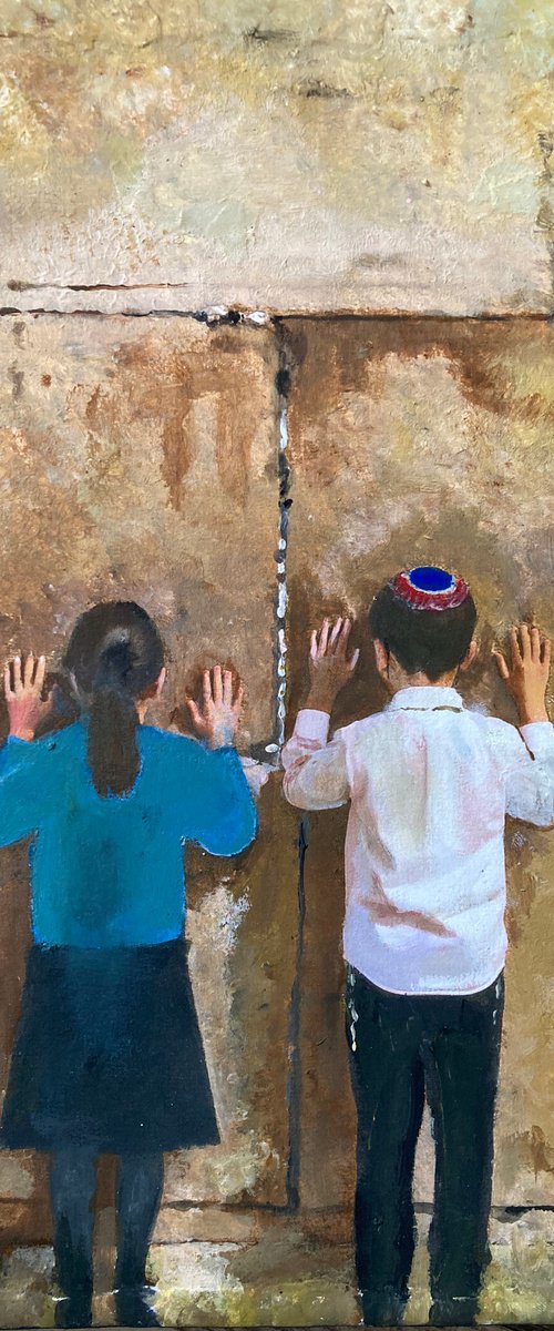 Children at the Western Wall by Andrew Reid Wildman