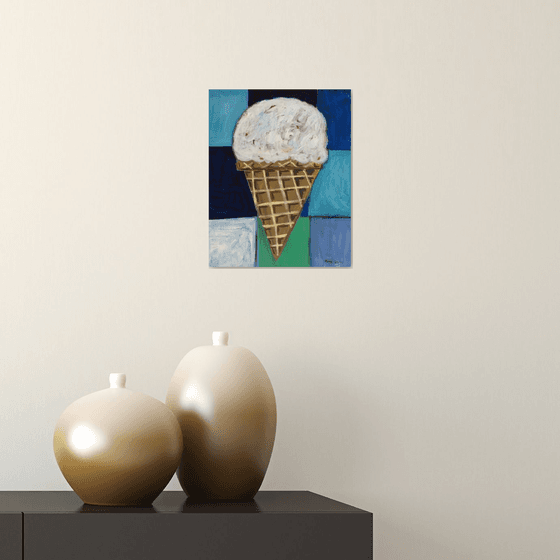 Coconut Ice Cream Cone"