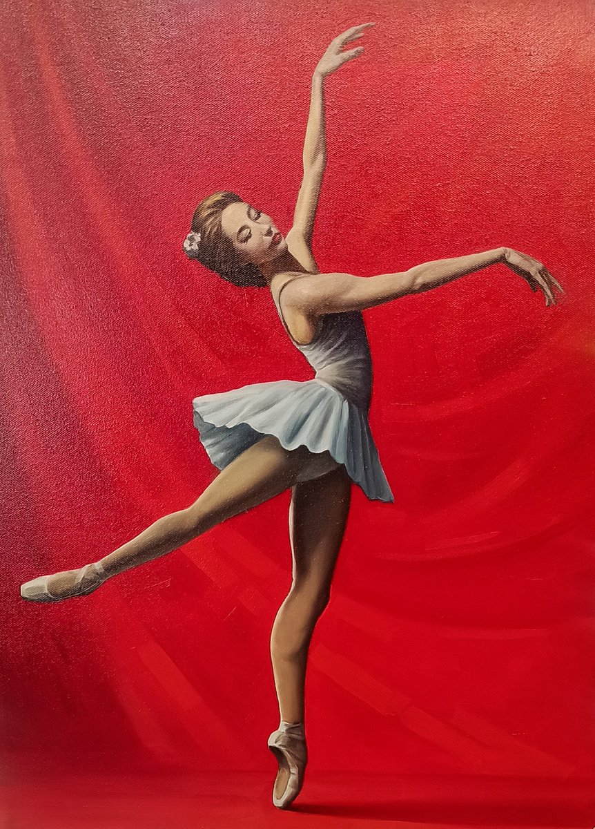 Ballerina-4 (70x50cm, oil/canvas, ready to hang) by Artush Voskanian