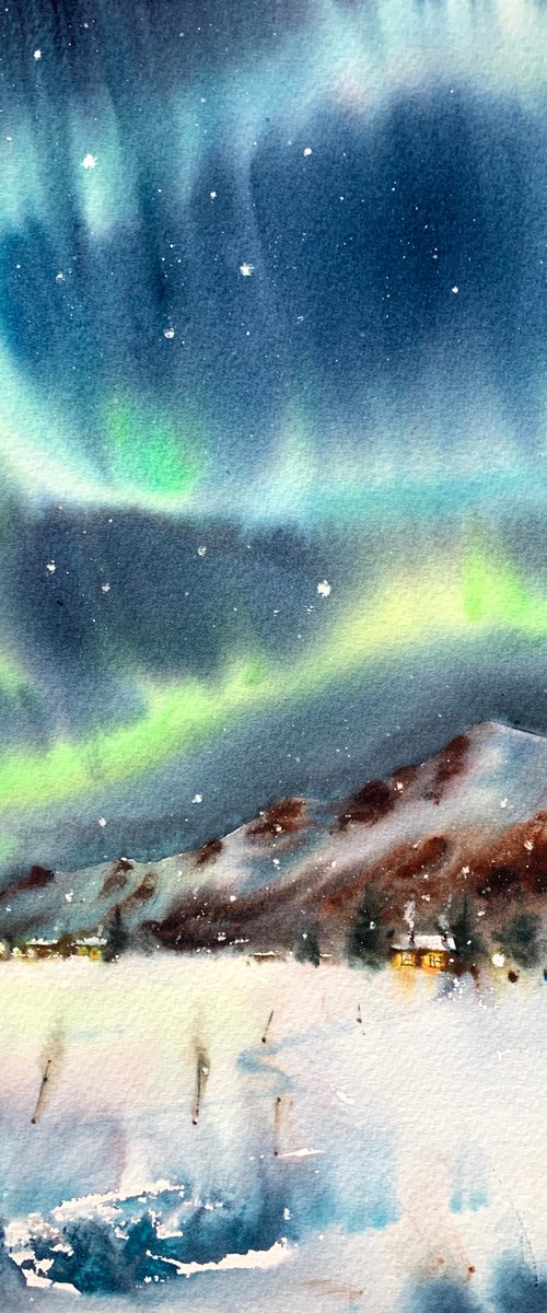 Aurora borealis #3 by Eugenia Gorbacheva