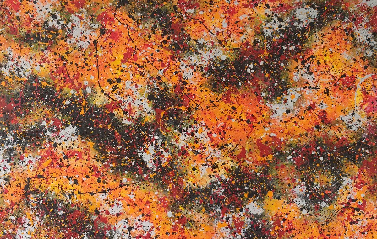 Abstract Acrylic Painting By Max Yaskin, 63 X 41", [R]Evolution 2 By M.y., Original Artwork