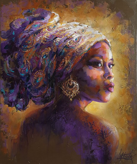 Exotics - abstract portrait african girl