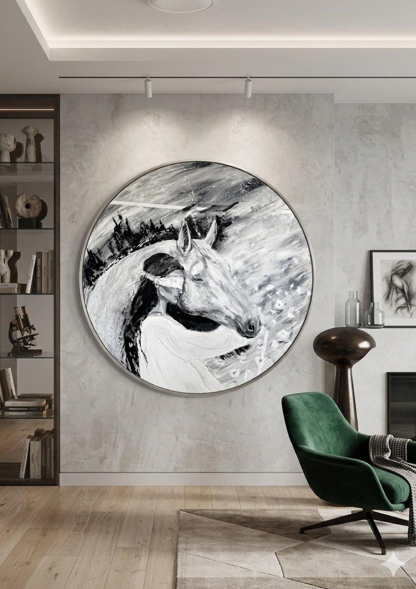 Expressive Painting , Trust (Primal Bond) By Dina Telesheva, 39 X 39, Artwork For Sale On Artfinder