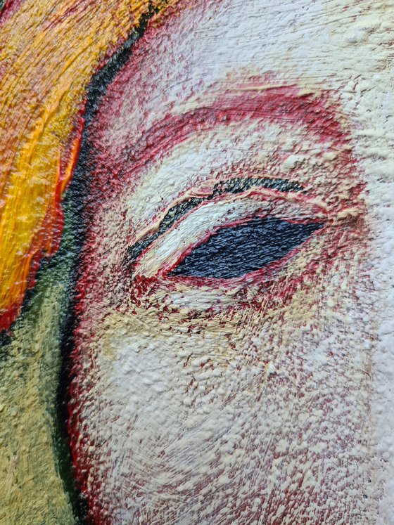 Silent Ember (30cm x 42cm x 1.6cm)
