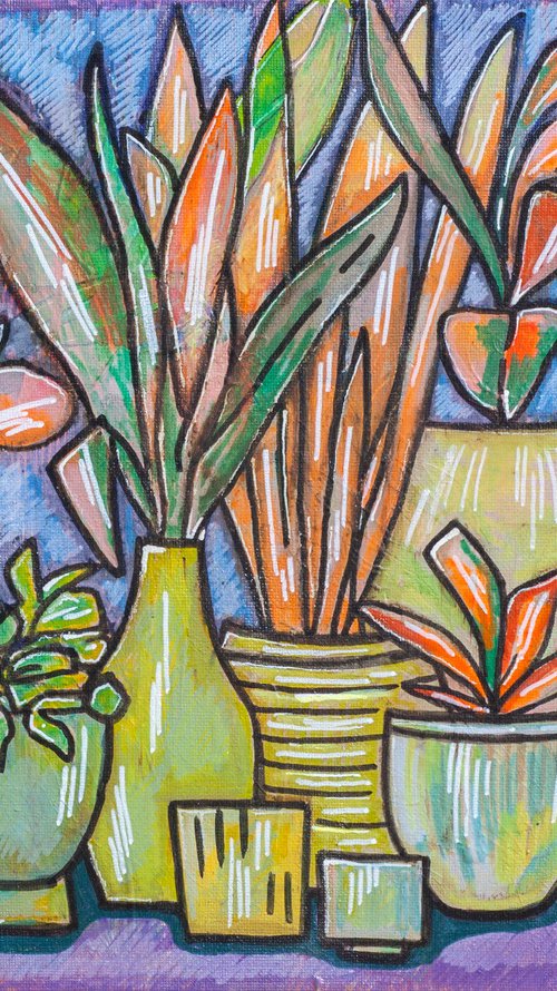 Home Plants in Vase by Ariadna de Raadt