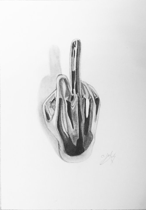 Middle finger by Amelia Taylor