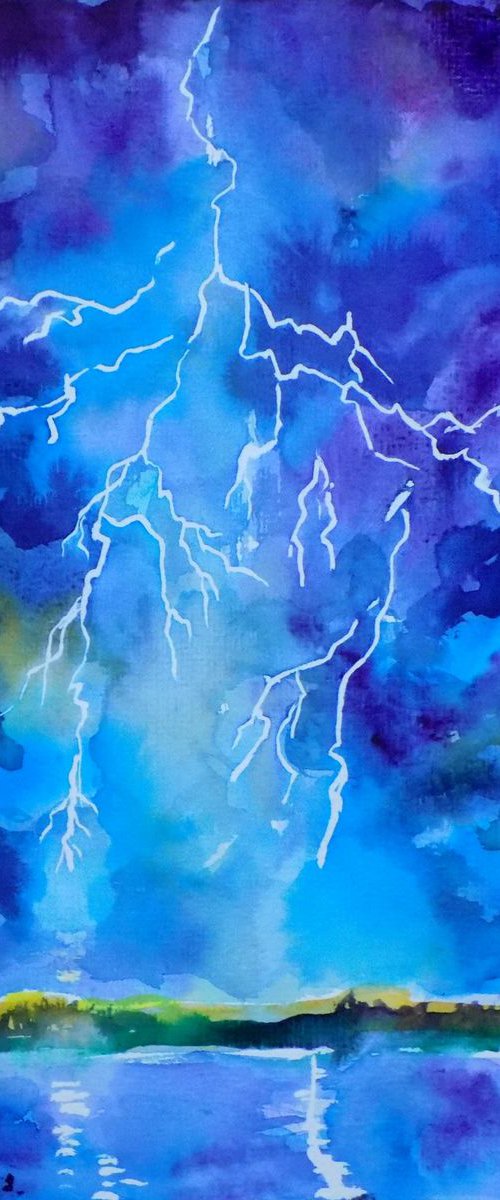 Lightning storm by Maja Grecic