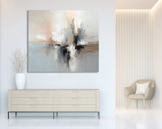 Pastel Urban Mirage with Gold and Bronze