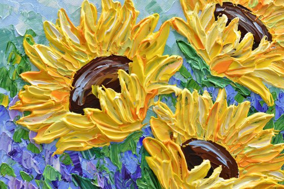 Sunflower Bouquet III - Original Acrylic Painting