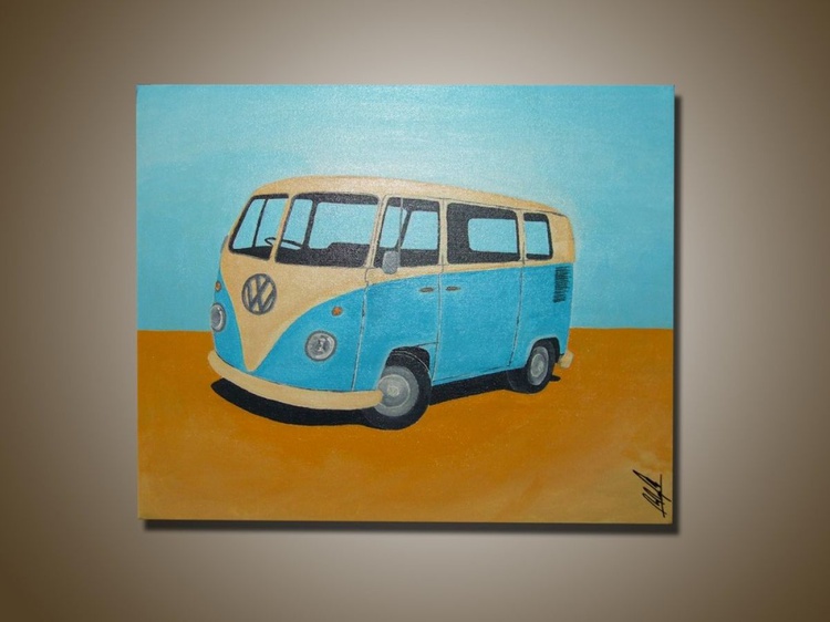 Vw Bus 2011 Acrylic Painting By Matt Micallef Artfinder