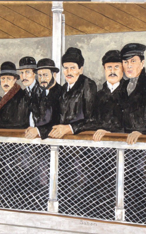 Immigrants Arriving at Ellis Island by Andrew Sabori