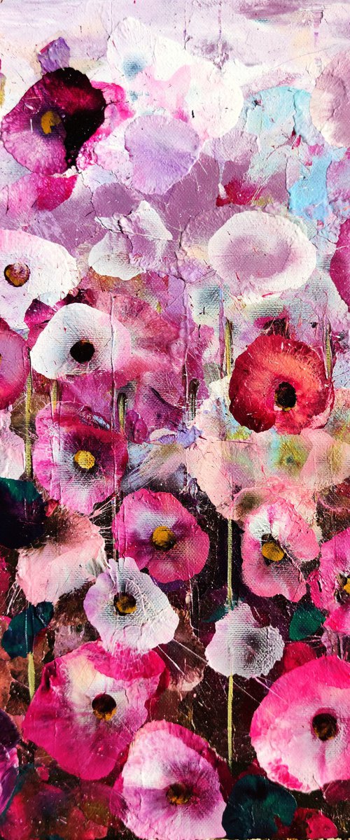 Crimson Blooms by Angie Wright