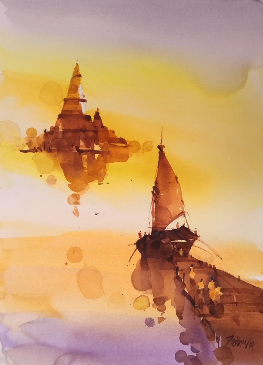 Burmese dream lingers on _41x30 cm by Prashant Prabhu