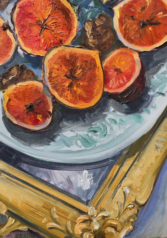 Figs on Mirror Tray