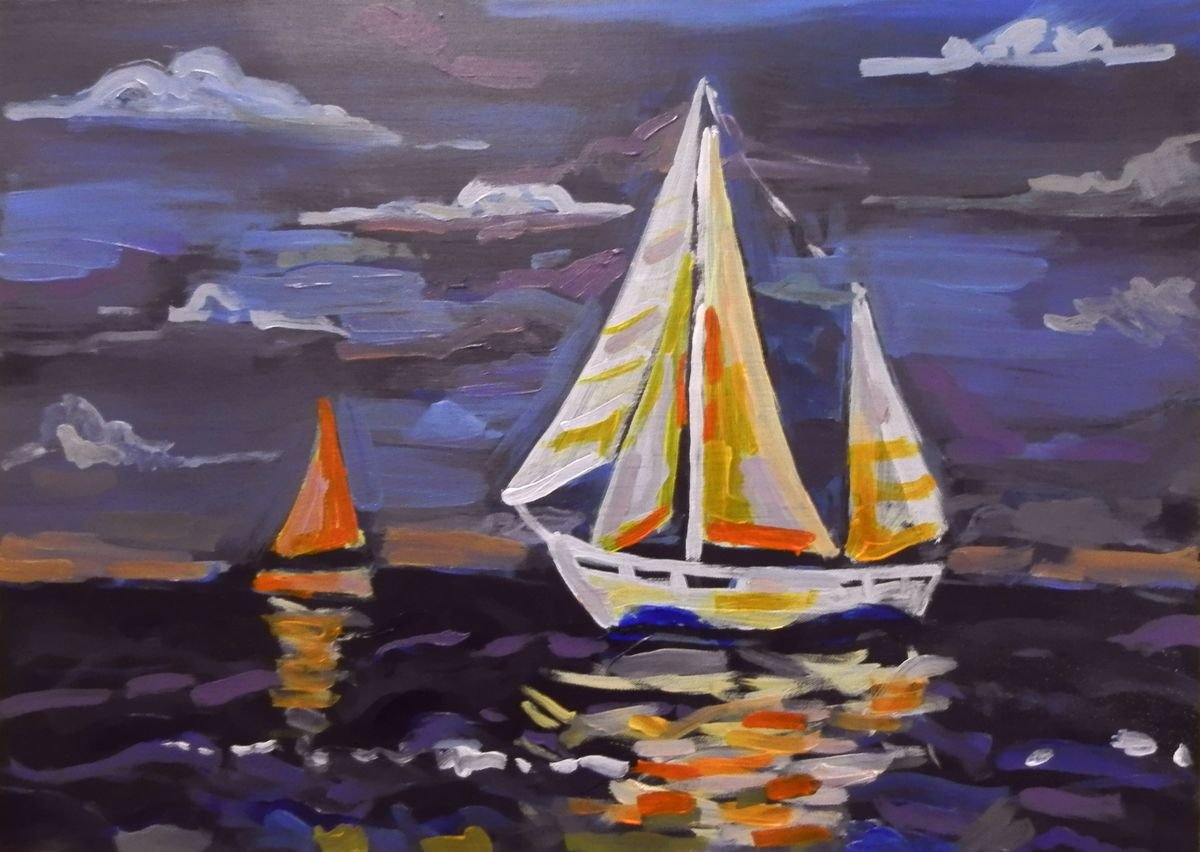 Sailboat by Nastasia Chertkova