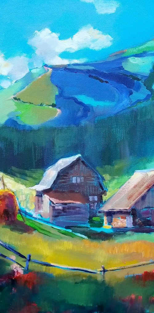 Summer in the mountains by Olha Laptieva