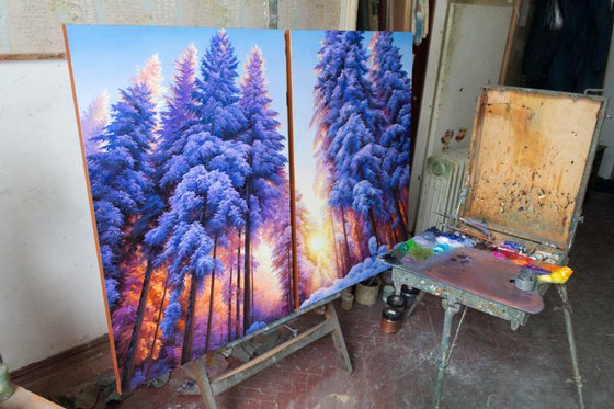 WINTER FOREST DIPTYCH
