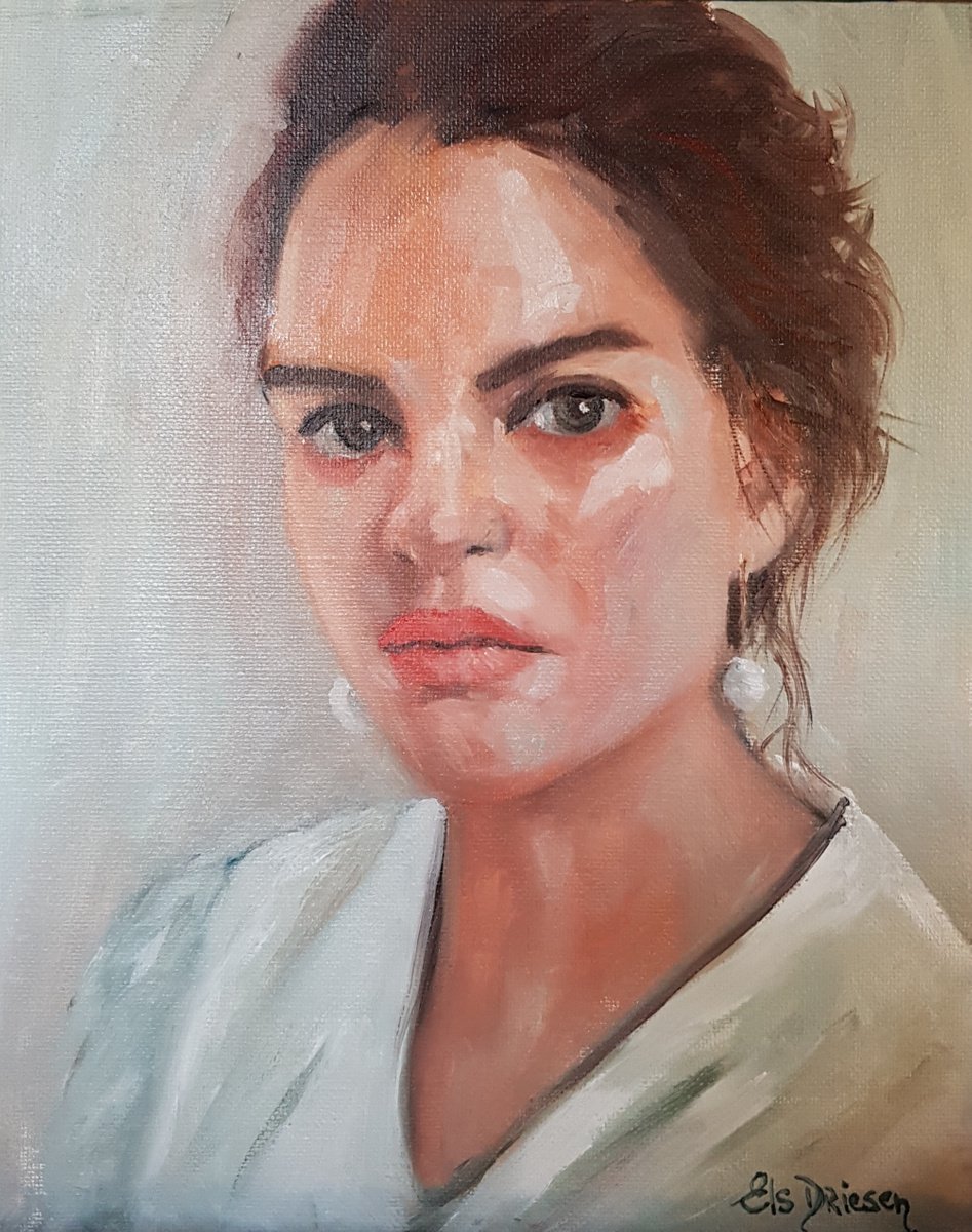 Portrait Study By Els Driesen, 9 X 12, Artwork For Sale On Artfinder