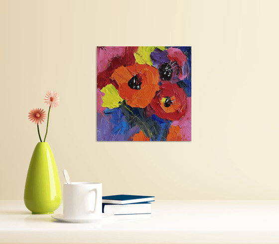 Abstract Colorful Flowers