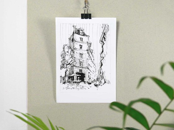 Paris, ink on paper.