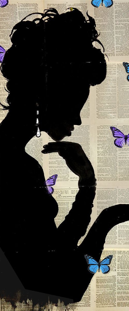 BLUE BUTTERFLIGHT by Loui Jover